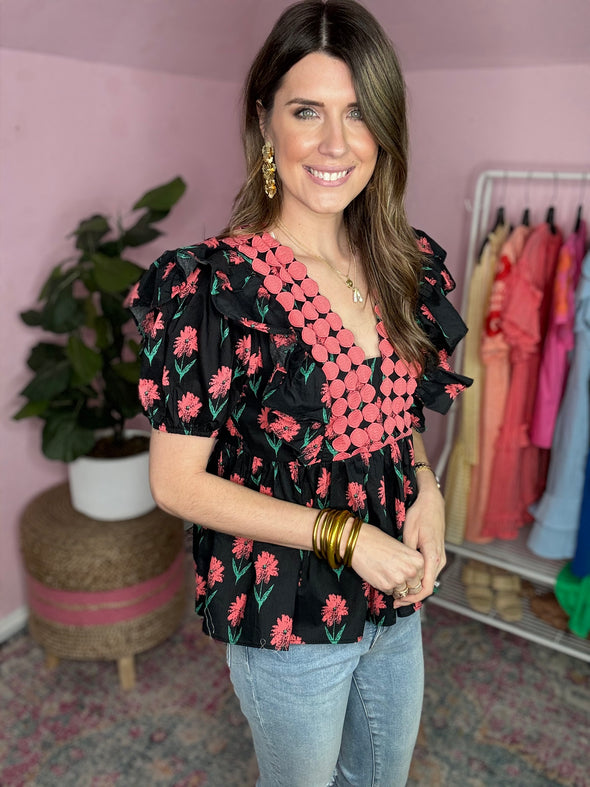 The Edwards Floral Top