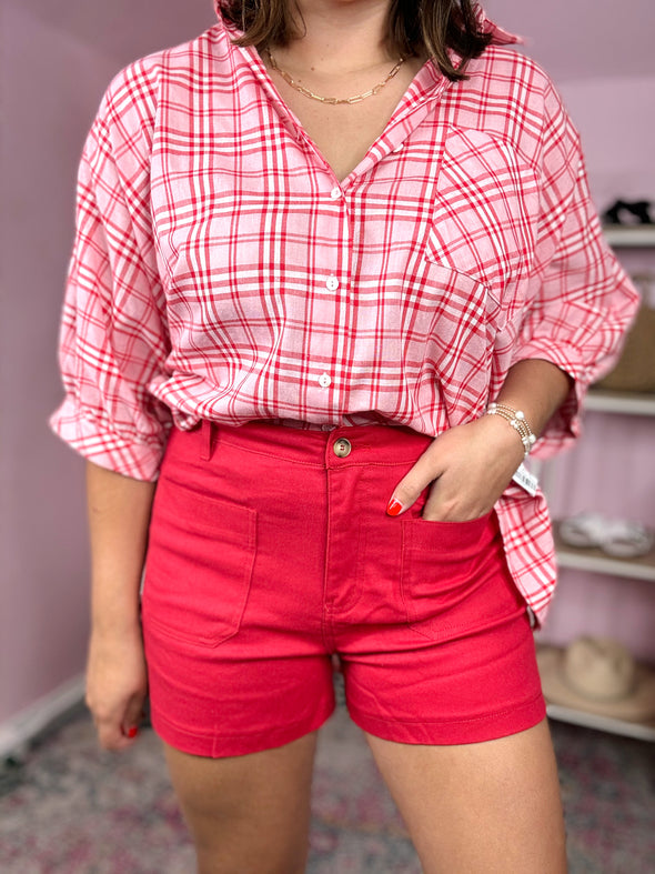 The Cool Summer Short-Red