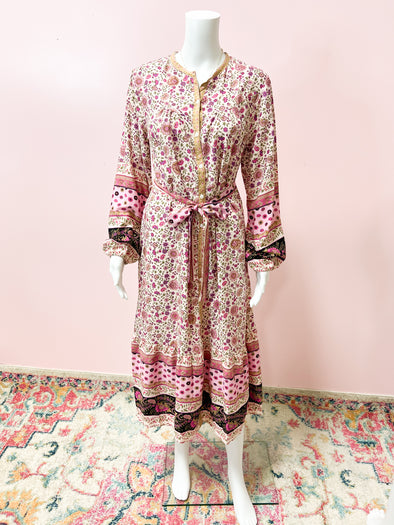 floral maxi print dress