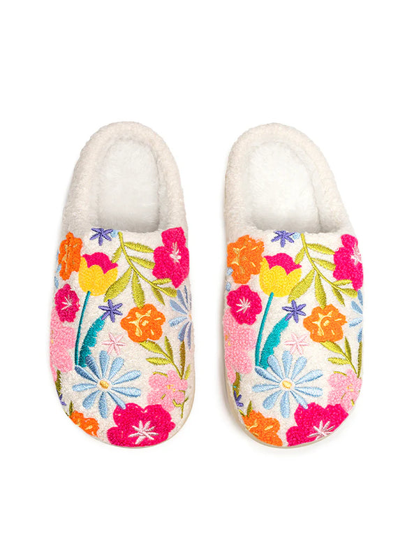 The Flower Bloom Slippers-Multi