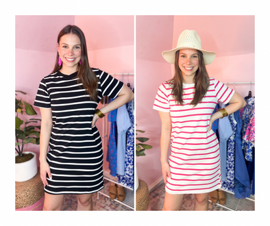 The Roma Stripe Dress (Two Colors)