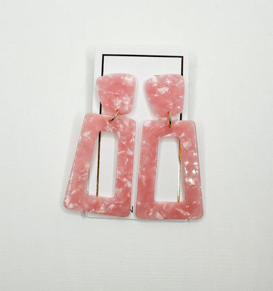 bubblegum pink kennedy earring 