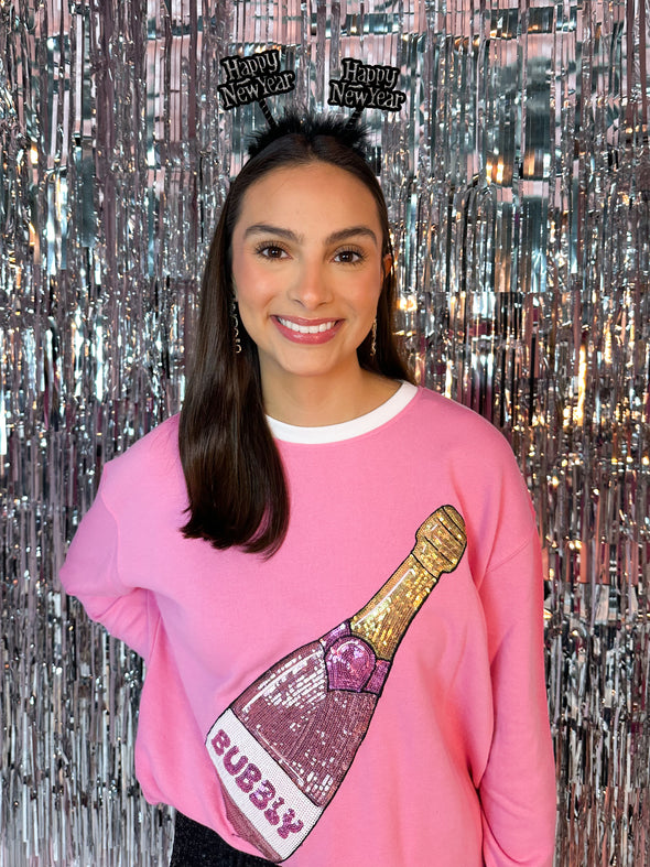 The Pop The Bubble Sweatshirt-Pink