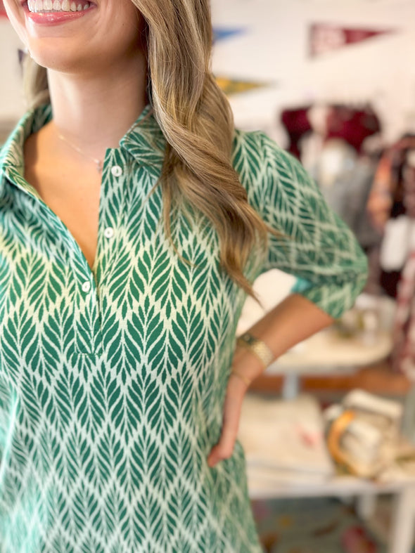 The Jo Green Print Dress