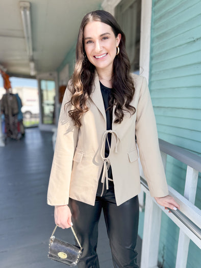 The Bella Bow Blazer (2 Colors)