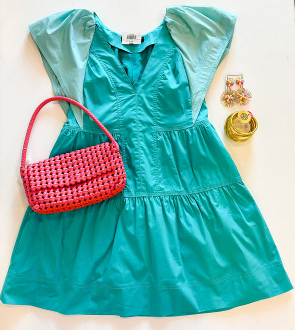 The Cameron Turquoise Dress