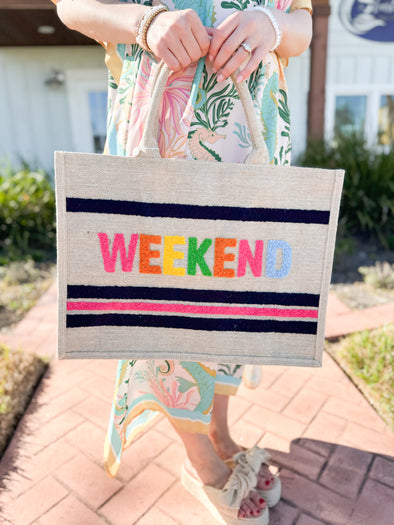 The Weekend Beach Bag-Natural