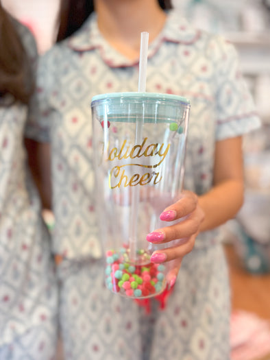 14oz Travel Tumbler-Holiday Cheer