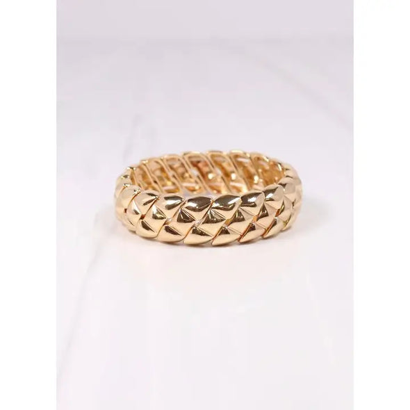 Killam Gold Metal Stretch Bracelet 