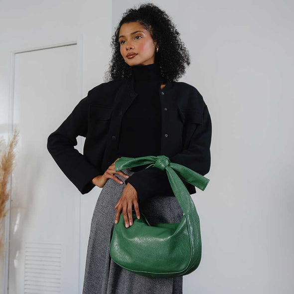 The Marnie Knot Shoulder Bag-Black