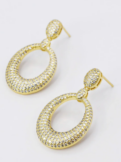 Gleaming Pave Earring