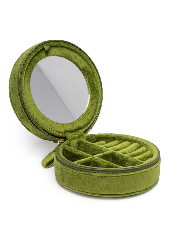 The Martini Jewelry Zip Case-Olive Green