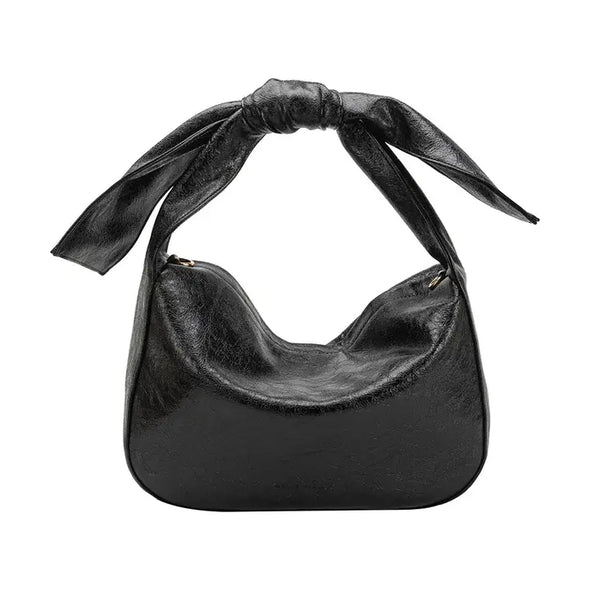 The Marnie Knot Shoulder Bag-Black