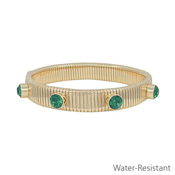 The Ribbed Stretch Bracelet (Two Colors)