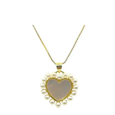 The Pearl Heart Pendant Necklace