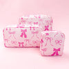 The Pink Bow Cosmetic Pouches- 2 sizes