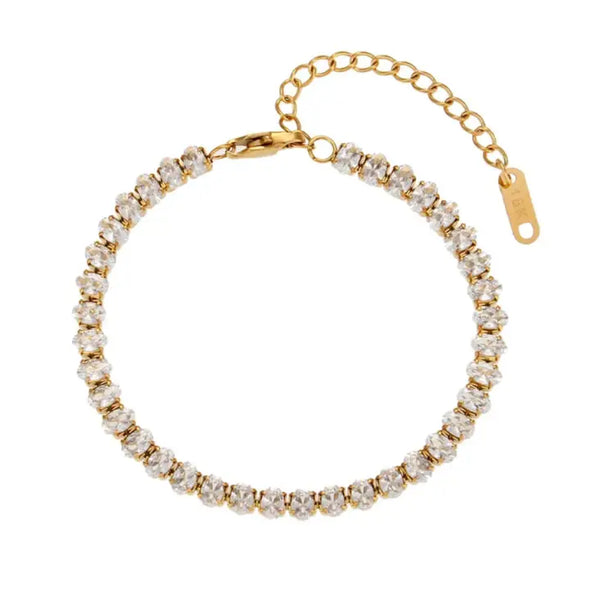 The Monroe Tennis Bracelet-Gold