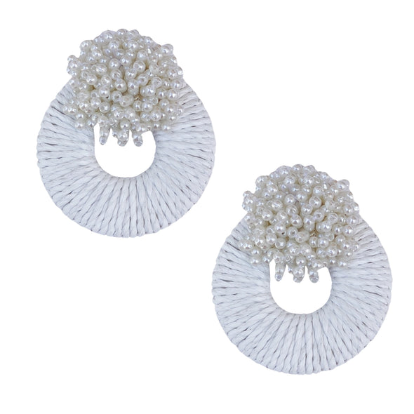 The Mia Raffia Earring