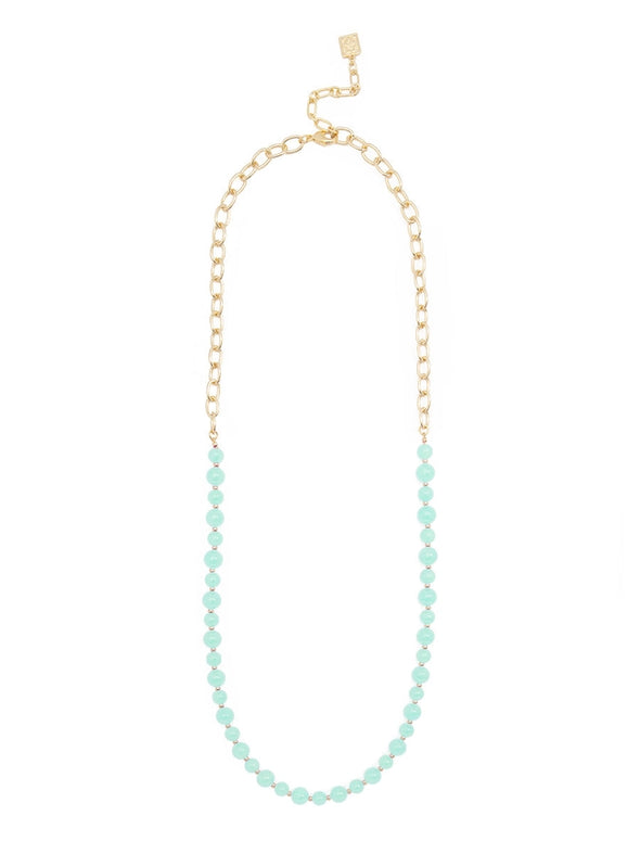 The Mixed Glass Bead Necklace (Two Colors)