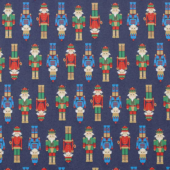 blue nutcracker giftwrap