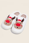 The Reindeer Soft Slippers-Red