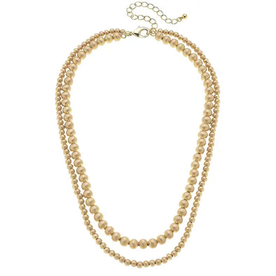 The Ember 2 Row Gold Necklace