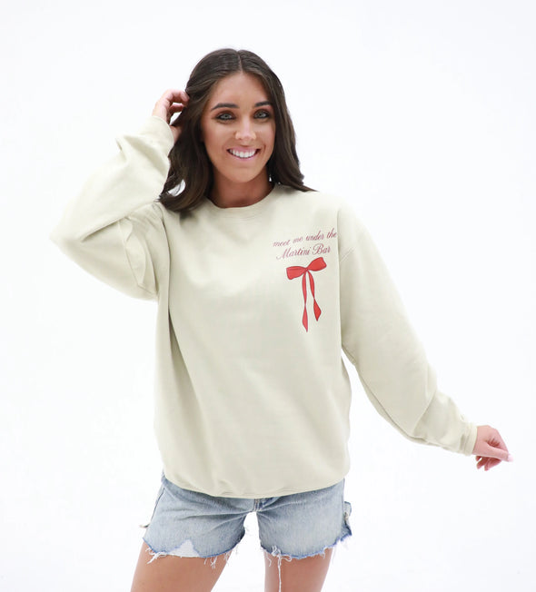 (Buddylove) Merry Crewneck Sweatshirt-Martini Bar