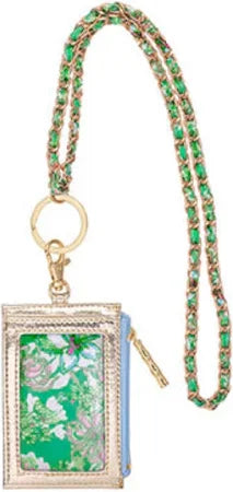 (Lilly Pulitzer) Zip ID Lanyard-Blossom Views