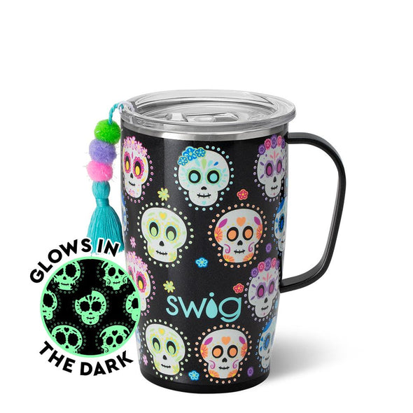 Sugar Skull 18oz Travel Mug