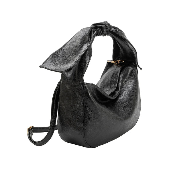 The Marnie Knot Shoulder Bag-Black