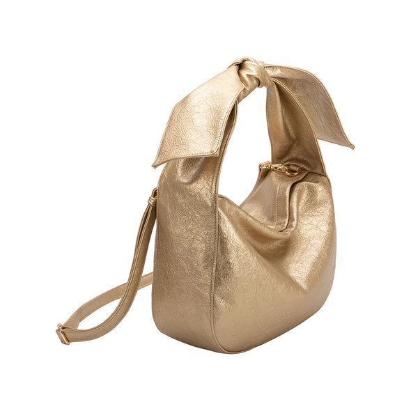 The Marnie Knot Shoulder Bag-Gold