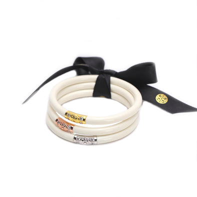 White Three Kings Bangles